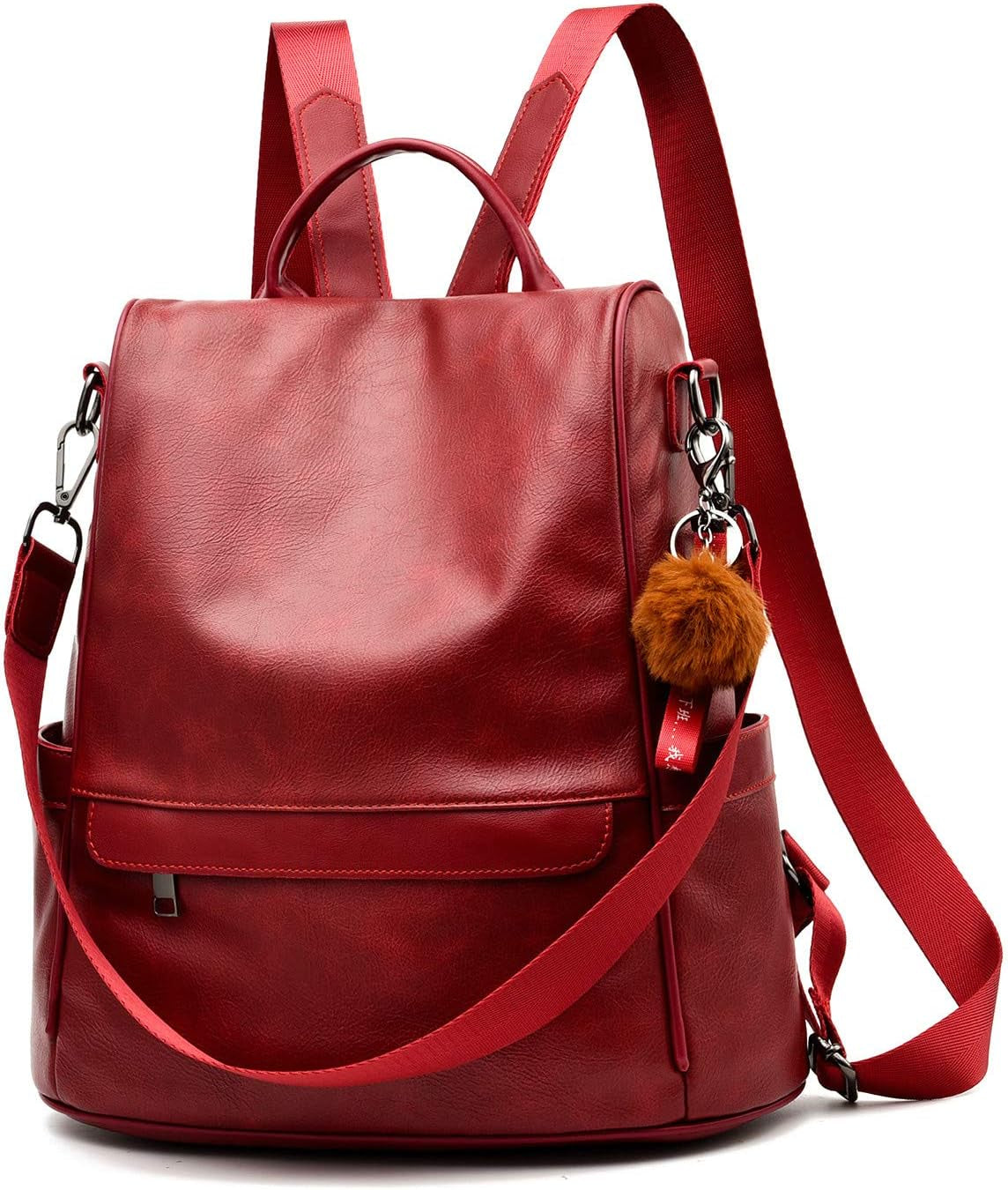 Women Backpack Purse PU Leather Anti-Theft Casual Shoulder Bag Fashion Ladies Satchel Bags