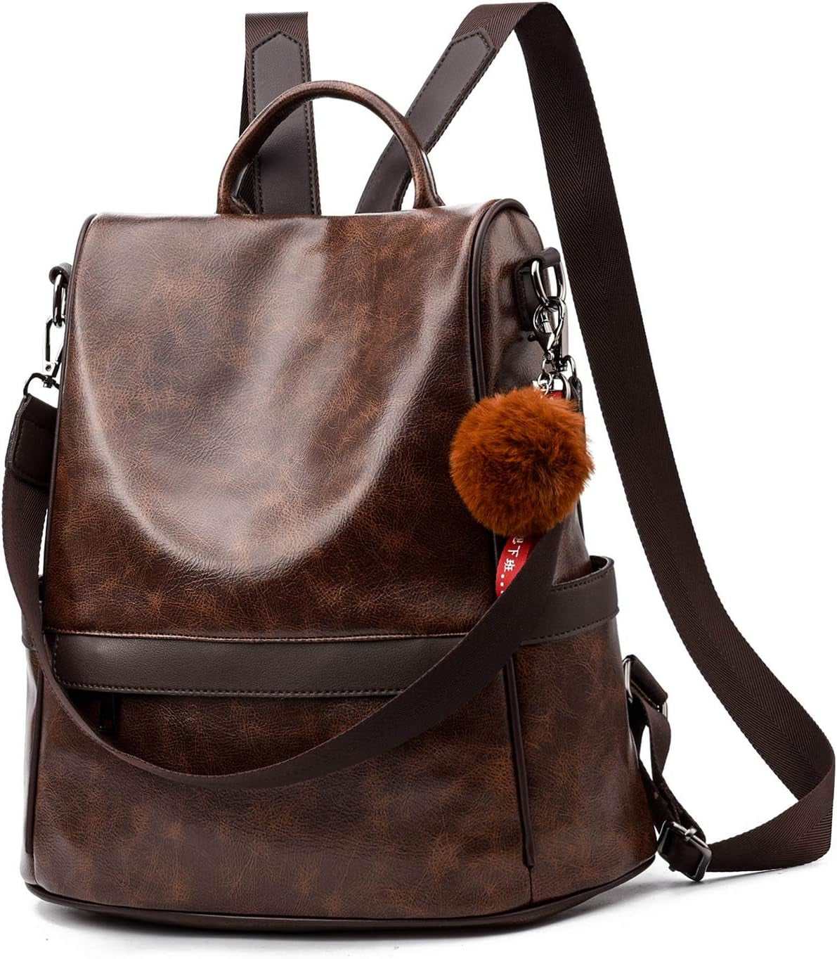 Women Backpack Purse PU Leather Anti-Theft Casual Shoulder Bag Fashion Ladies Satchel Bags