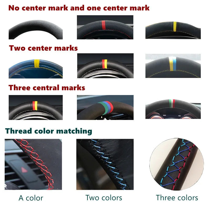 Car Steering Wheel Cover Anti-Slip Braid Artificial Leather for Honda Civic Civic 9 2012 2013 2014 2015 Car Accessories