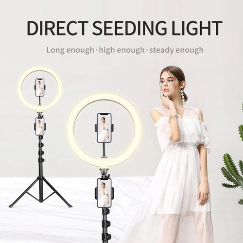 32cm 12" Ring Light Selfie Ringlight for TikTok Photography,Color Temperature 3000-6000K 54'' Extendable Tripod Stand for Live
