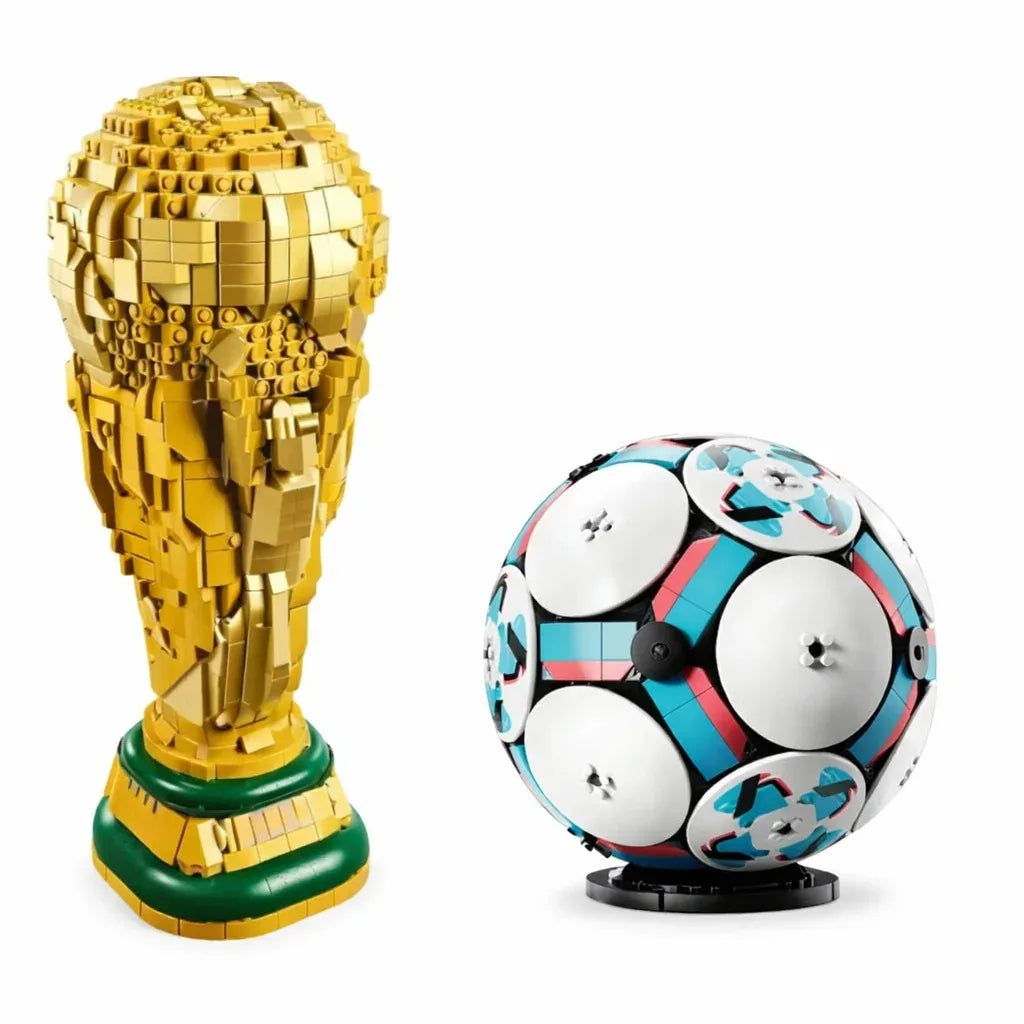 2026 US Canada Mexico World Cup DIY World Football Trophy Model Toy Building Block Set Sports Children's Birthday Gift