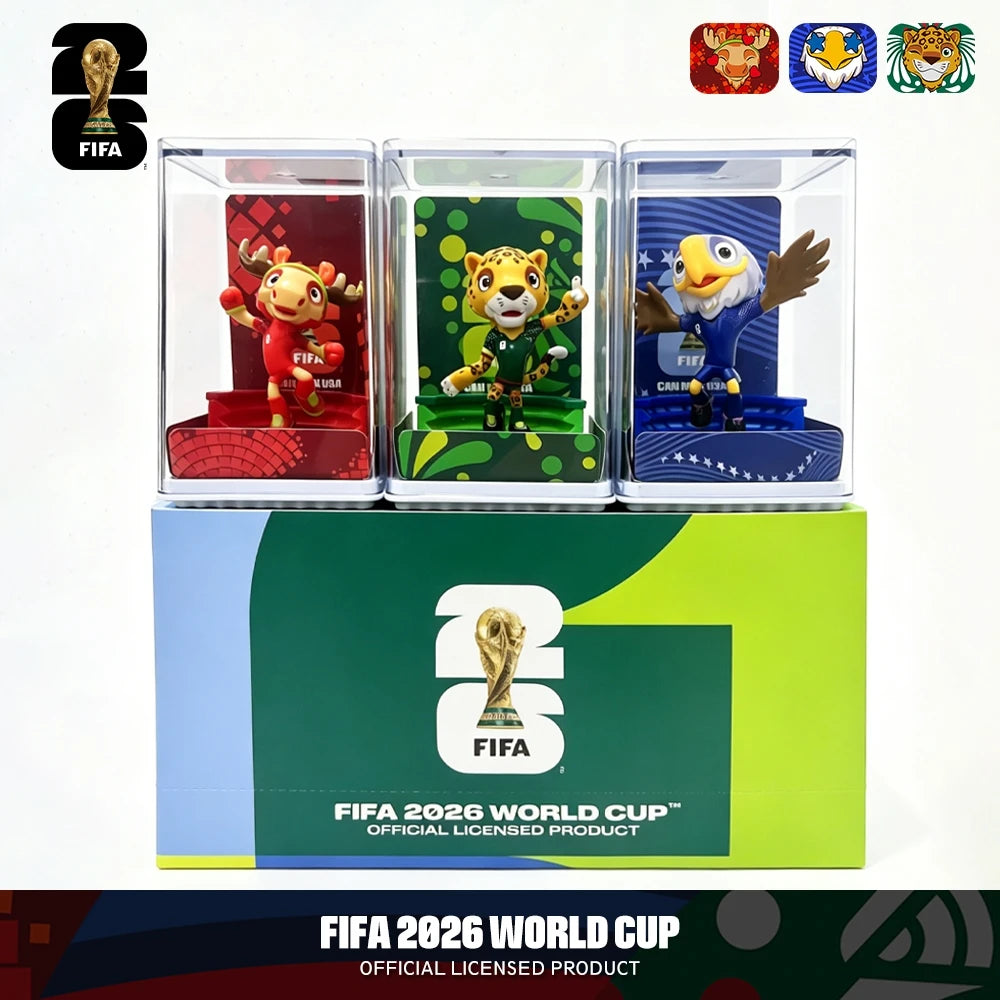FIFA Officially Licensed 2026 World Cup Mascot Collectible Commemorative Fan Set Canada Maple Mexico Zayu United States Clutch