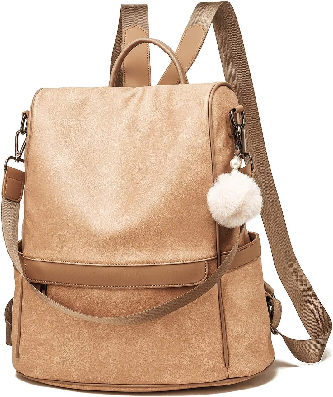Women Backpack Purse PU Leather Anti-Theft Casual Shoulder Bag Fashion Ladies Satchel Bags