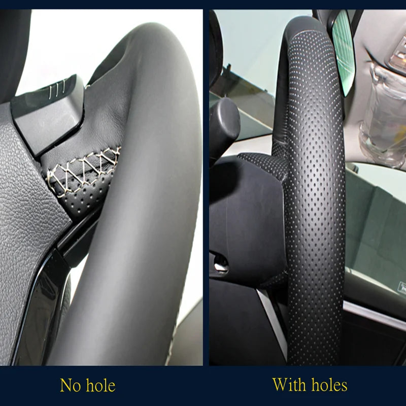 Car Steering Wheel Cover Anti-Slip Braid Artificial Leather for Honda Civic Civic 9 2012 2013 2014 2015 Car Accessories