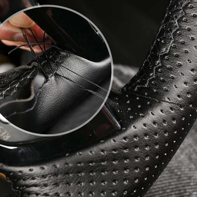 Car Steering Wheel Cover Anti-Slip Braid Artificial Leather for Honda Civic Civic 9 2012 2013 2014 2015 Car Accessories